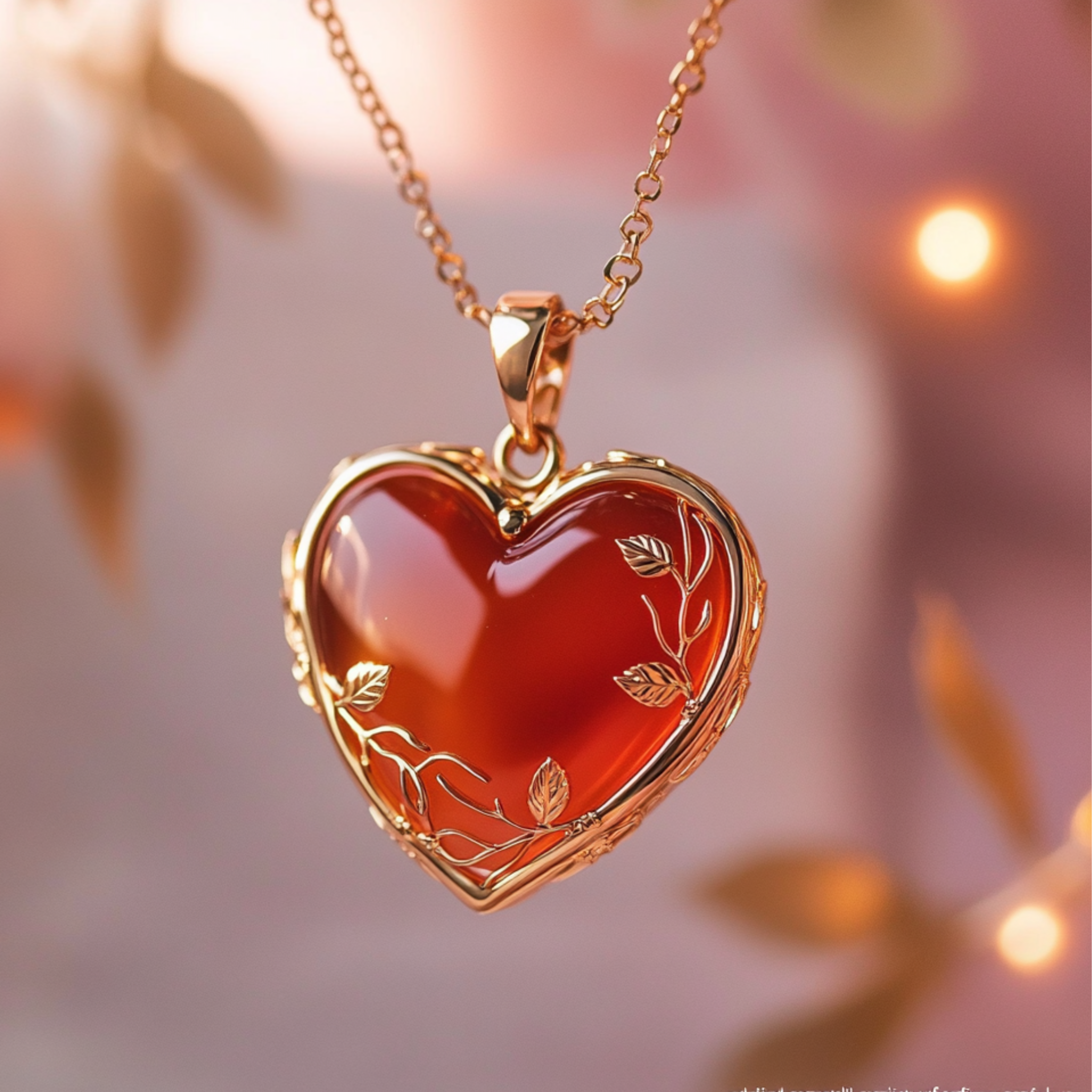 Carnelian healing pendant symbolizing emotional strength and resilience